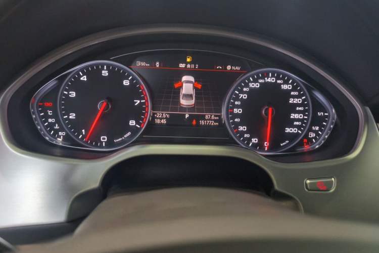 Used Audi A8 2014 A8L 50 TFSI quattro Luxury Model Odometer Close Up