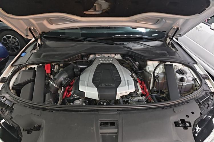 Used Audi A8 2014 A8L 45 TFSI quattro Comfort model Engine Bay