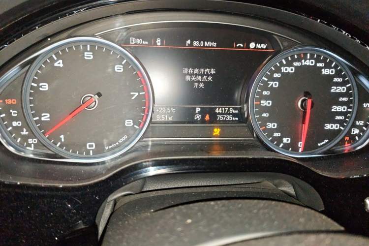 Used Audi A8 2016 A8L 45 TFSI quattro Luxury Edition Odometer Close Up