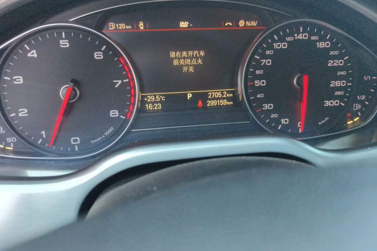 Used Audi A8 2016 A8L 45 TFSI quattro Comfort model Odometer Close Up