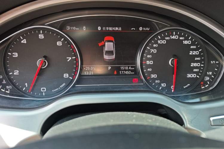 Used Audi A8 2016 A8L 45 TFSI quattro Luxury Edition Odometer Close Up