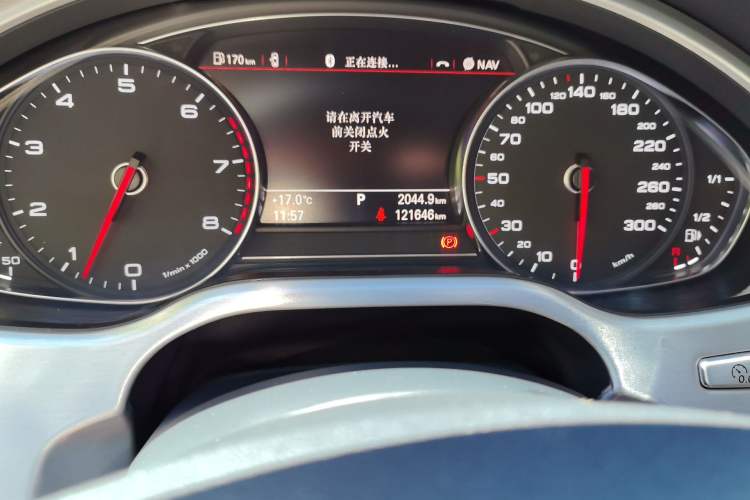 Used Audi A8 2016 A8L 45 TFSI quattro Comfort model Odometer Close Up