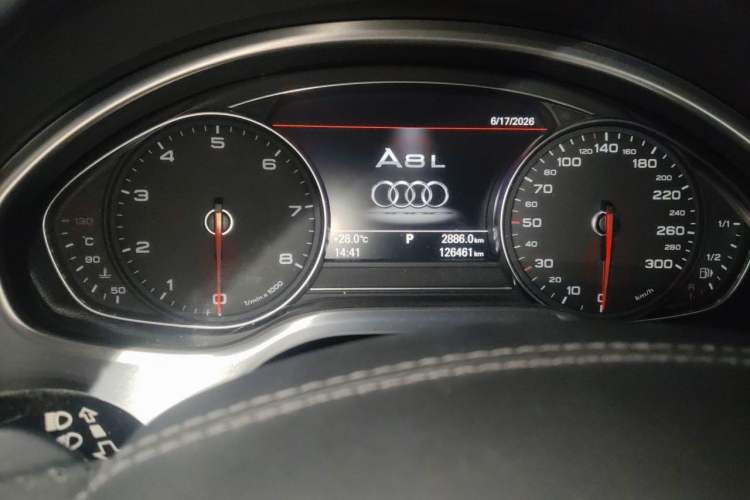 Used Audi A8 2016 A8L 45 TFSI quattro Luxury Edition Odometer Close Up