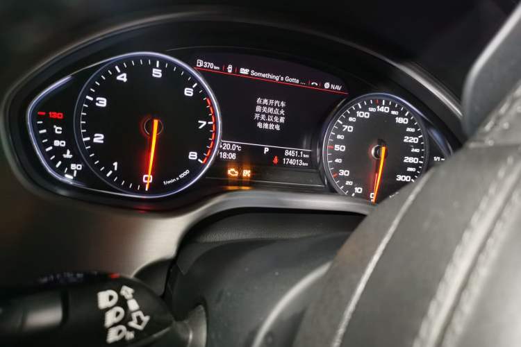 Used Audi A8 2017 A8L 50 TFSI quattro Luxury Model Odometer Close Up