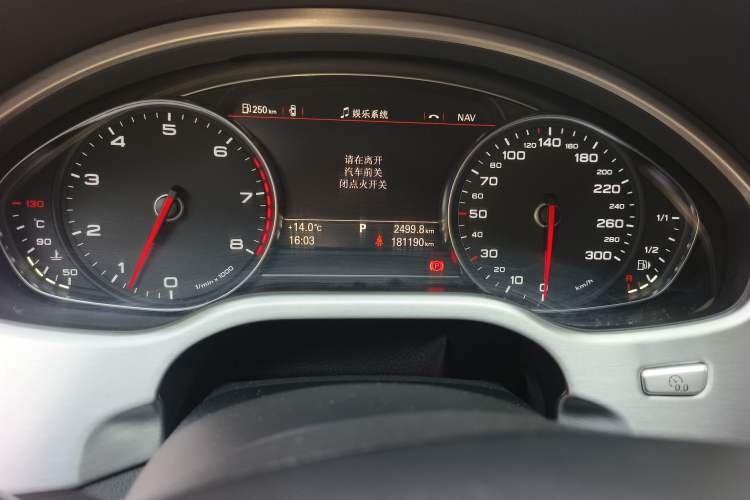 Used Audi A8 2017 A8L 45 TFSI quattro Luxury Model Odometer Close Up