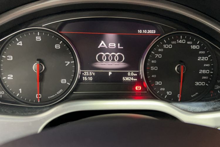 Used Audi A8 2017 A8L 45 TFSI quattro Comfort model Odometer Close Up