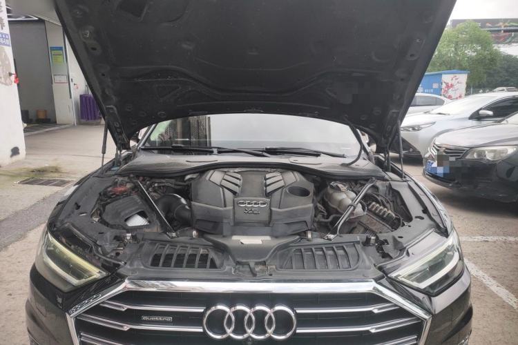 Used Audi A8 2018 A8L 55 TFSI quattro Launch Edition Elite Model Engine Bay