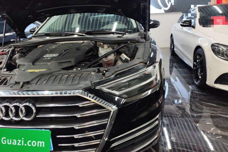 Used Audi A8 2018 A8L 55 TFSI quattro Launch Edition Elite Model Engine Bay Left