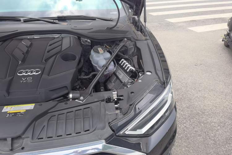 Used Audi A8 2018 A8L 55 TFSI quattro Launch Edition Elite Model Engine Bay Left