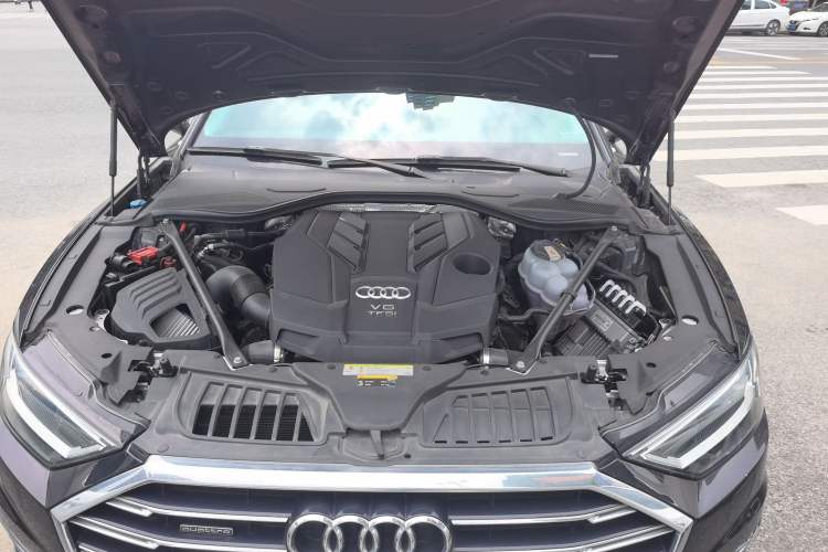 Used Audi A8 2018 A8L 55 TFSI quattro Launch Edition Elite Model Engine Bay