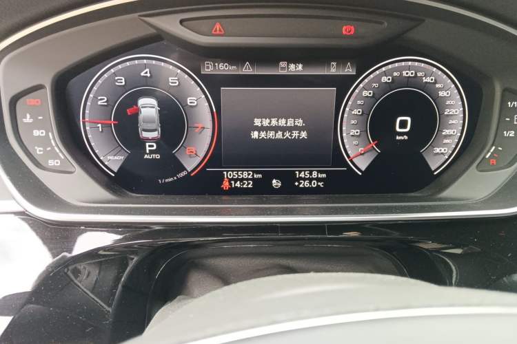 Used Audi A8 2018 A8L 55 TFSI quattro Launch Edition Prestige Model Odometer Close Up