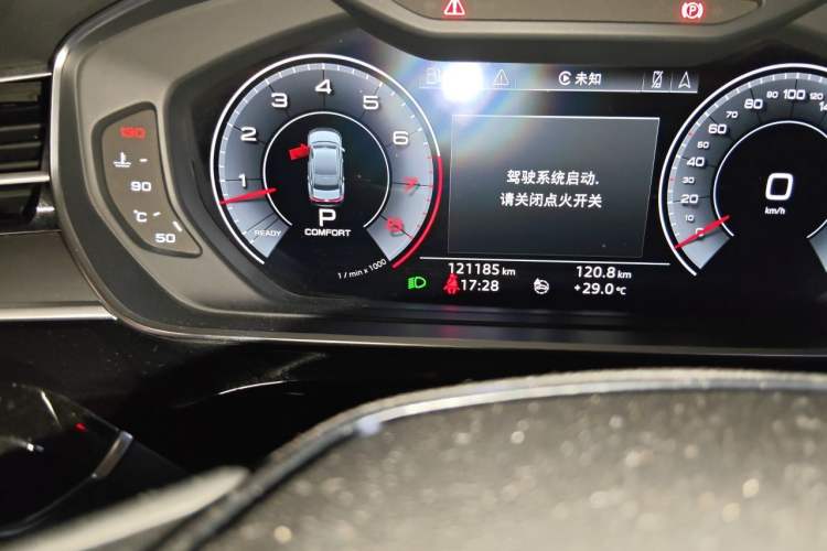 Used Audi A8 2018 A8L 55 TFSI quattro Launch Edition Elite Model Odometer Close Up