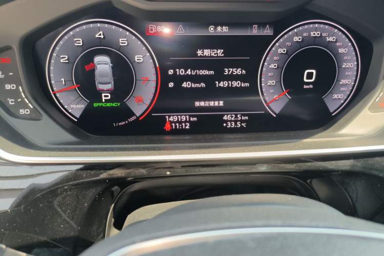 Used Audi A8 2018 A8L 55 TFSI quattro Launch Edition Elite Model Odometer Close Up
