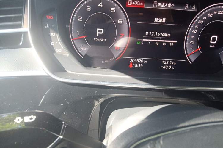 Used Audi A8 2018 A8L 55 TFSI quattro Launch Edition Prestige Model Odometer Close Up