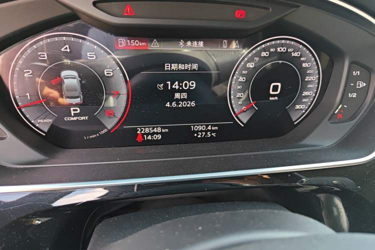 Used Audi A8 2018 A8L 55 TFSI quattro Launch Edition Prestige Model Odometer Close Up