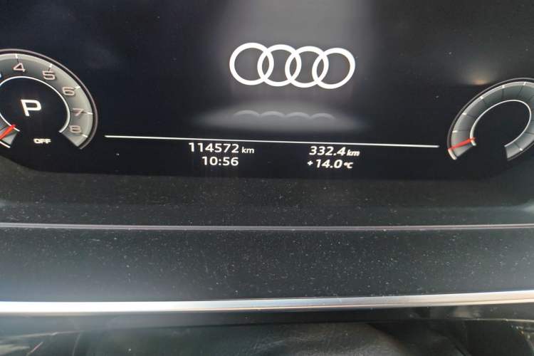 Used Audi A8 2018 A8L 55 TFSI quattro Luxury Edition Odometer Close Up