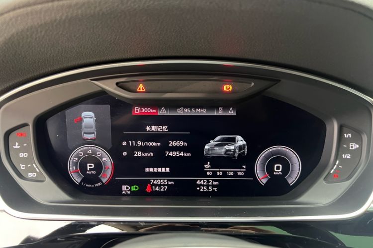 Used Audi A8 2018 A8L 55 TFSI quattro Launch Edition Prestige Model Odometer Close Up
