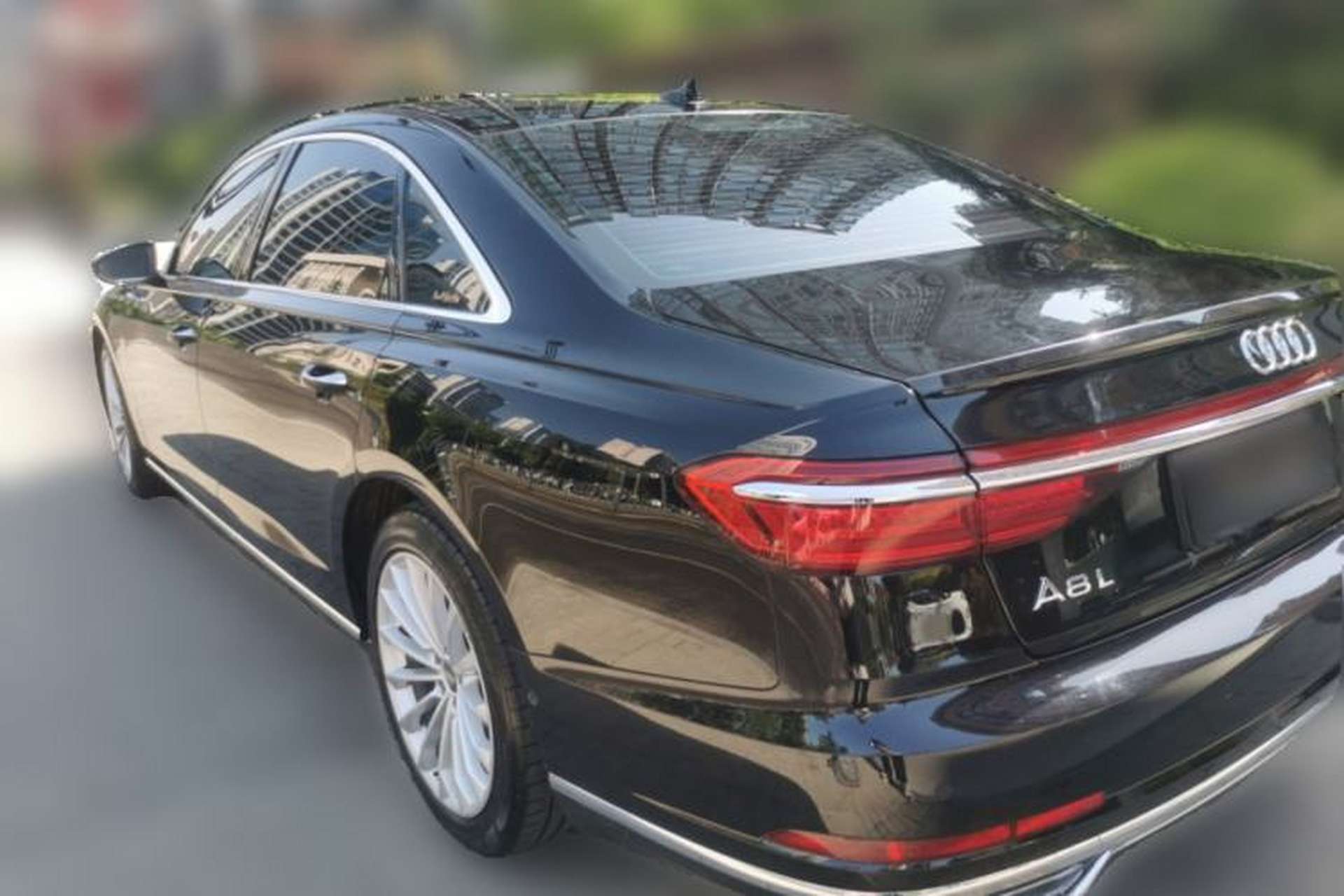 Used Audi A8 2018 A8L 55 TFSI quattro Launch Edition Elite Model Rear Left 45 Deg