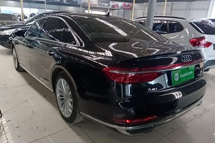 Used Audi A8 2018 A8L 55 TFSI quattro Launch Edition Elite Model Rear Left 45 Deg