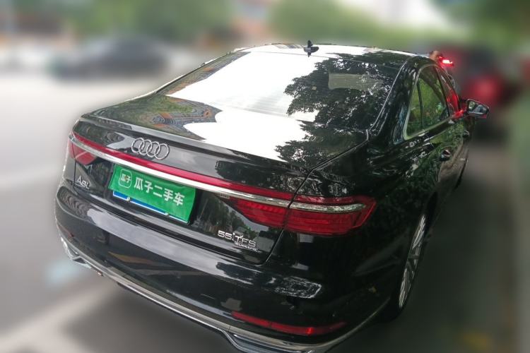 Used Audi A8 2018 A8L 55 TFSI quattro Launch Edition Elite Model Rear Right 45 Deg