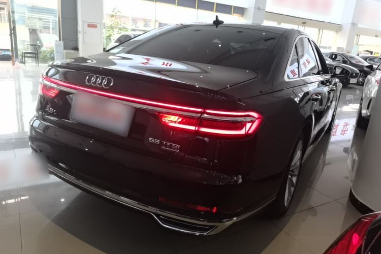 Used Audi A8 2018 A8L 55 TFSI quattro Launch Edition Elite Model Rear Right 45 Deg