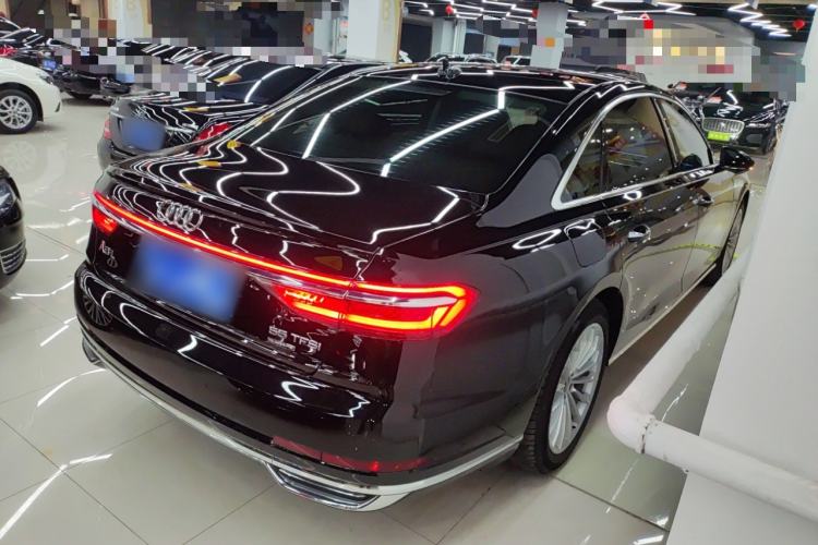 Used Audi A8 2018 A8L 55 TFSI quattro Launch Edition Elite Model Rear Right 45 Deg