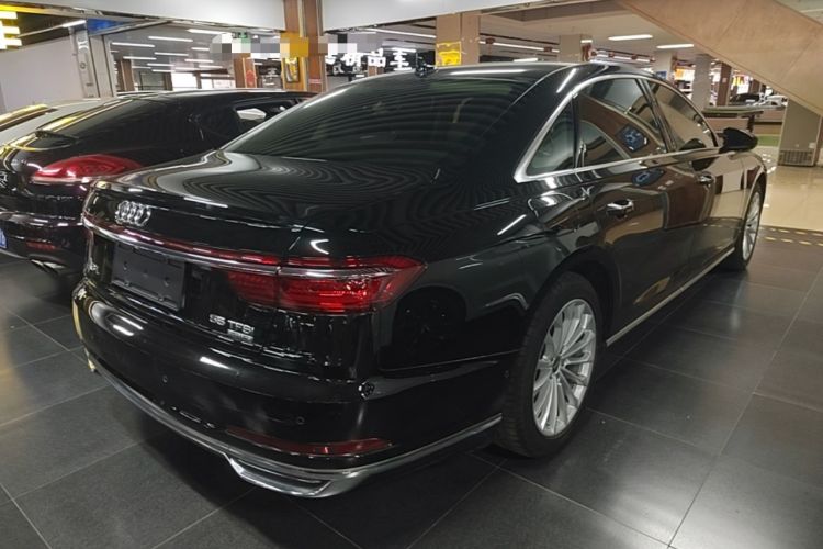 Used Audi A8 2018 A8L 55 TFSI quattro Launch Edition Elite Model Rear Right 45 Deg