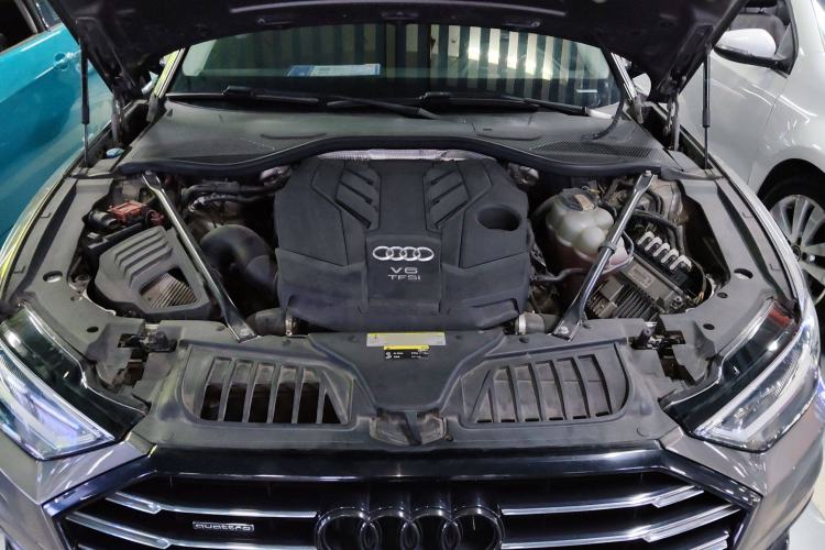Used Audi A8 2018 A8L 55 TFSI quattro Launch Edition Elite Model Engine Bay