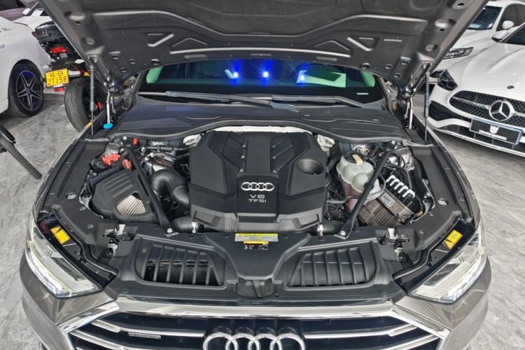 Used Audi A8 2018 A8L 55 TFSI quattro Launch Edition Elite Model Engine Bay