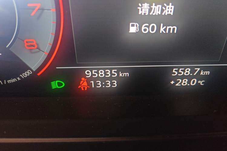 Used Audi A8 2018 A8L 55 TFSI quattro Luxury Edition Odometer Close Up