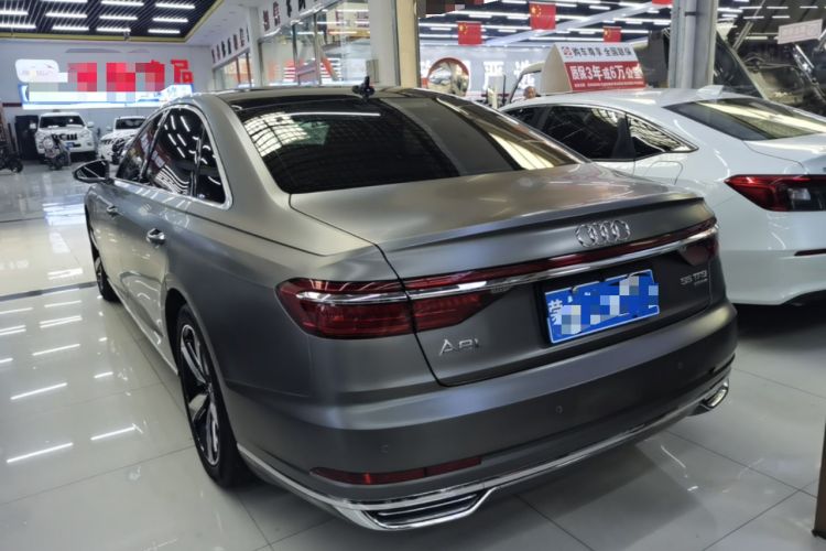 Used Audi A8 2018 A8L 55 TFSI quattro Launch Edition Elite Model Rear Left 45 Deg