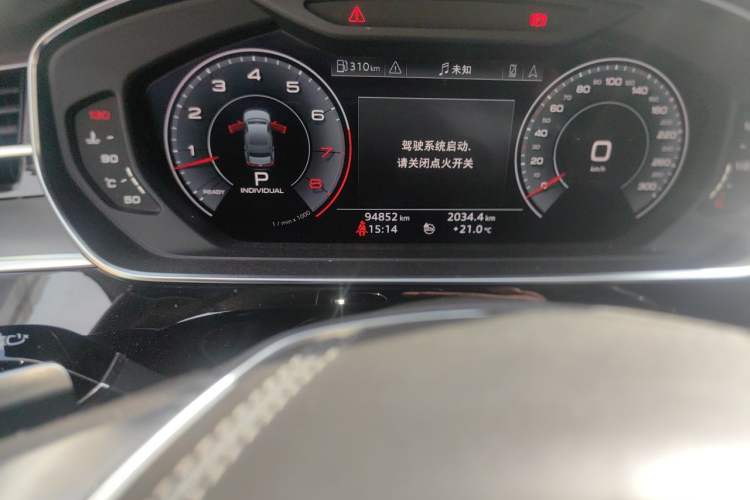 Used Audi A8 2018 A8L 55 TFSI quattro Luxury Edition Odometer Close Up