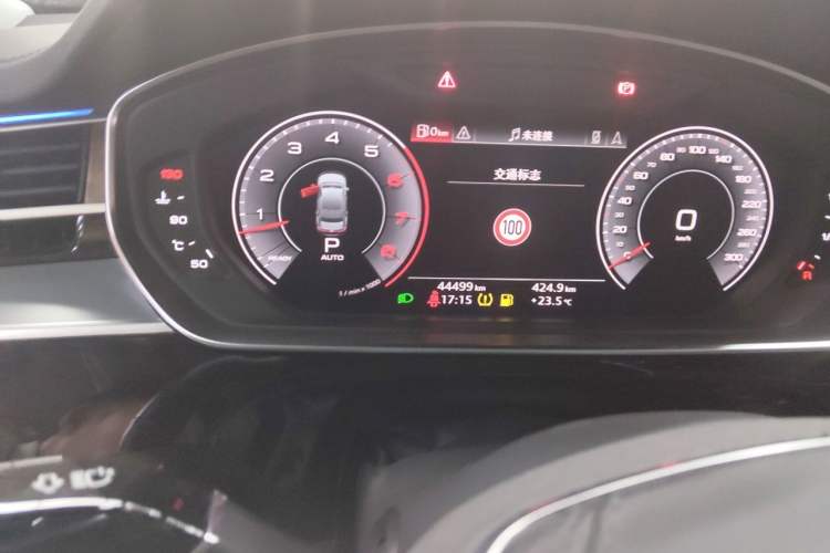 Used Audi A8 2019 Plus A8L 50 TFSI quattro Luxury Model Odometer Close Up