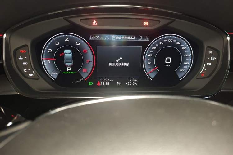 Used Audi A8 2019 Plus A8L 50 TFSI quattro Comfort Model Odometer Close Up