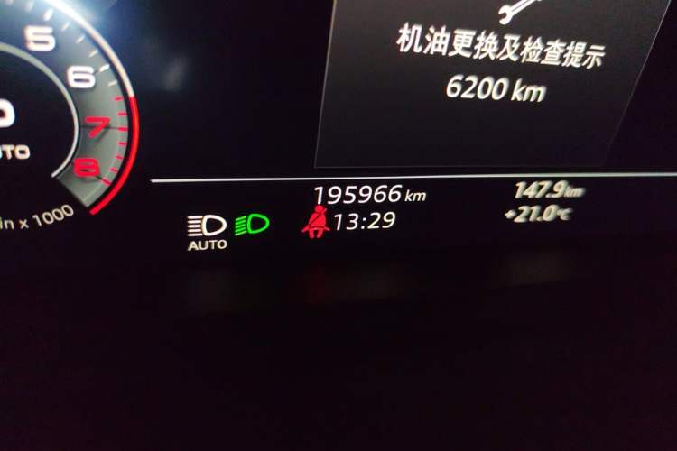 Used Audi A8 2019 Facelifted Plus A8L 55 TFSI quattro Luxury Edition Odometer Close Up