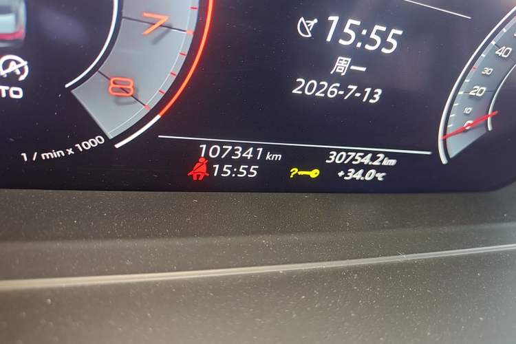 Used Audi A8 2019 Plus A8L 50 TFSI quattro Luxury Model Odometer Close Up