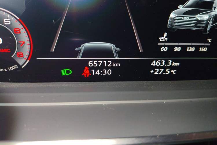 Used Audi A8 2019 Facelifted Plus A8L 50 TFSI quattro Comfort Version Odometer Close Up