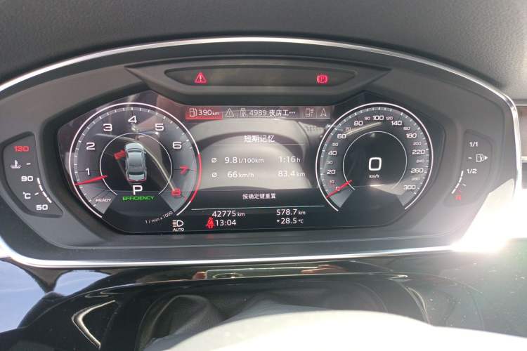 Used Audi A8 2019 Plus A8L 50 TFSI quattro Luxury Model Odometer Close Up