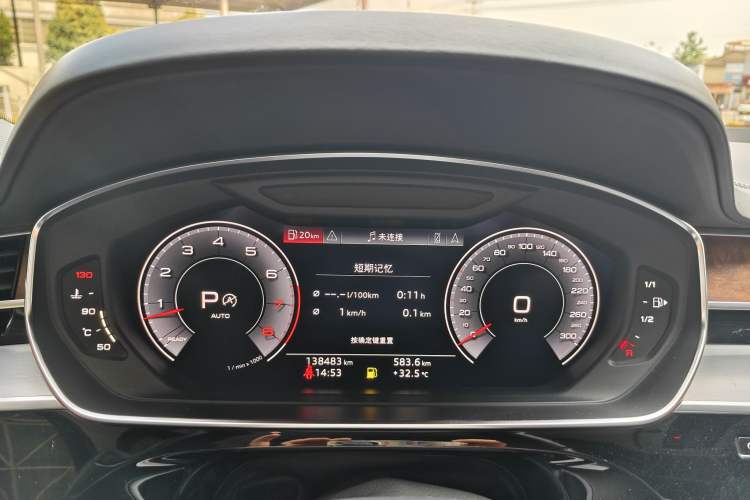 Used Audi A8 2019 Facelifted Plus A8L 55 TFSI quattro Luxury Edition Odometer Close Up