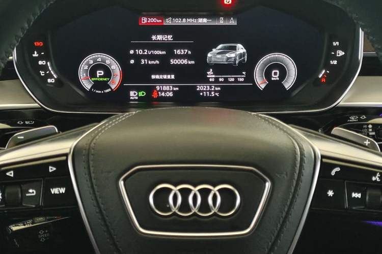 Used Audi A8 2019 A8L 50 TFSI quattro Luxury Model Odometer Close Up