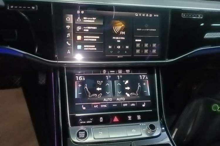 Used Audi A8 2021 A8L 50 TFSI quattro Comfort Model Audio And AC Panel