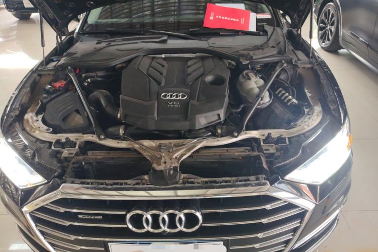 Used Audi A8 2021 A8L 55 TFSI quattro Luxury Model Engine Bay