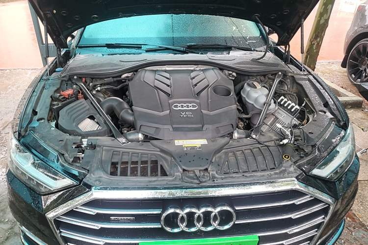 Used Audi A8 2021 A8L 55 TFSI quattro Luxury Model Engine Bay