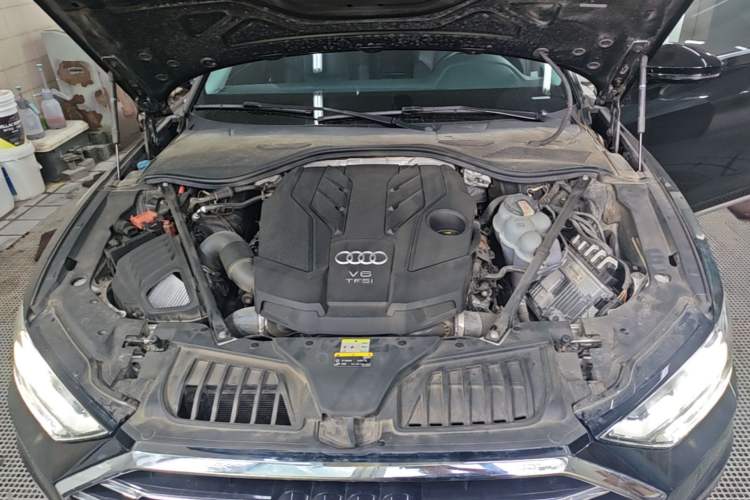 Used Audi A8 2021 A8L 55 TFSI quattro Luxury Model Engine Bay