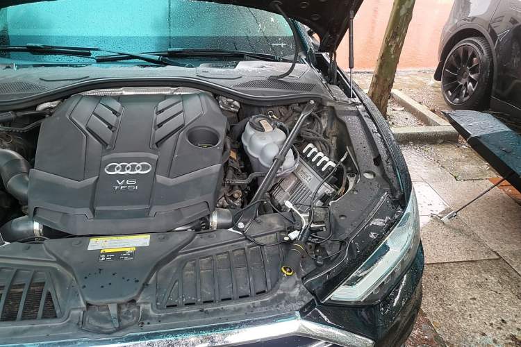 Used Audi A8 2021 A8L 55 TFSI quattro Luxury Model Engine Bay Left