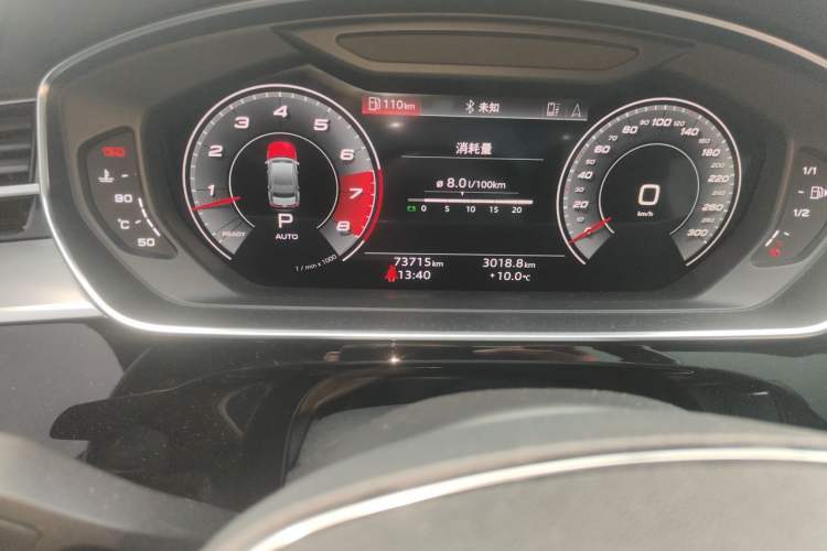 Used Audi A8 2021 A8L 50 TFSI quattro Comfort Model Odometer Close Up