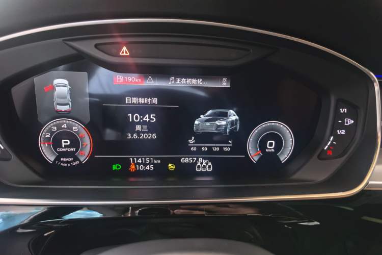 Used Audi A8 2021 A8L 50 TFSI quattro Comfort Model Odometer Close Up