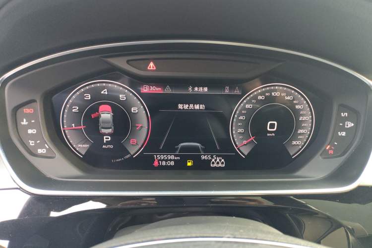 Used Audi A8 2021 A8L 50 TFSI quattro Comfort Model Odometer Close Up