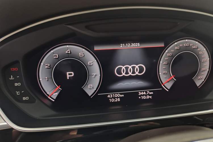 Used Audi A8 2021 A8L 55 TFSI quattro Prestige Edition Odometer Close Up