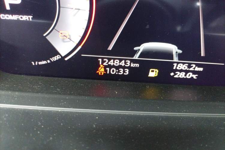 Used Audi A8 2021 A8L 55 TFSI quattro Luxury Model Odometer Close Up